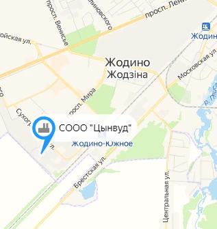 Карта проезда компании "Цынвуд"